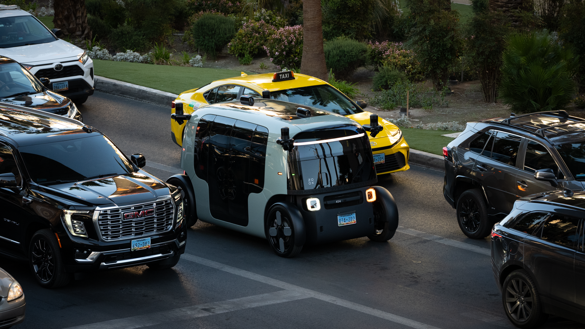 Zoox robotaxi in Las Vegas